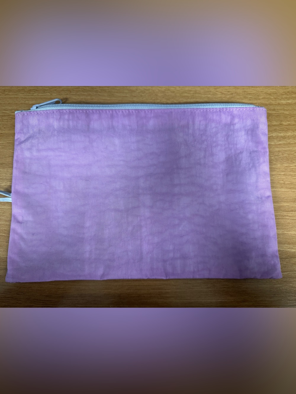 BAGGU Large Lavender/Brown Pouch